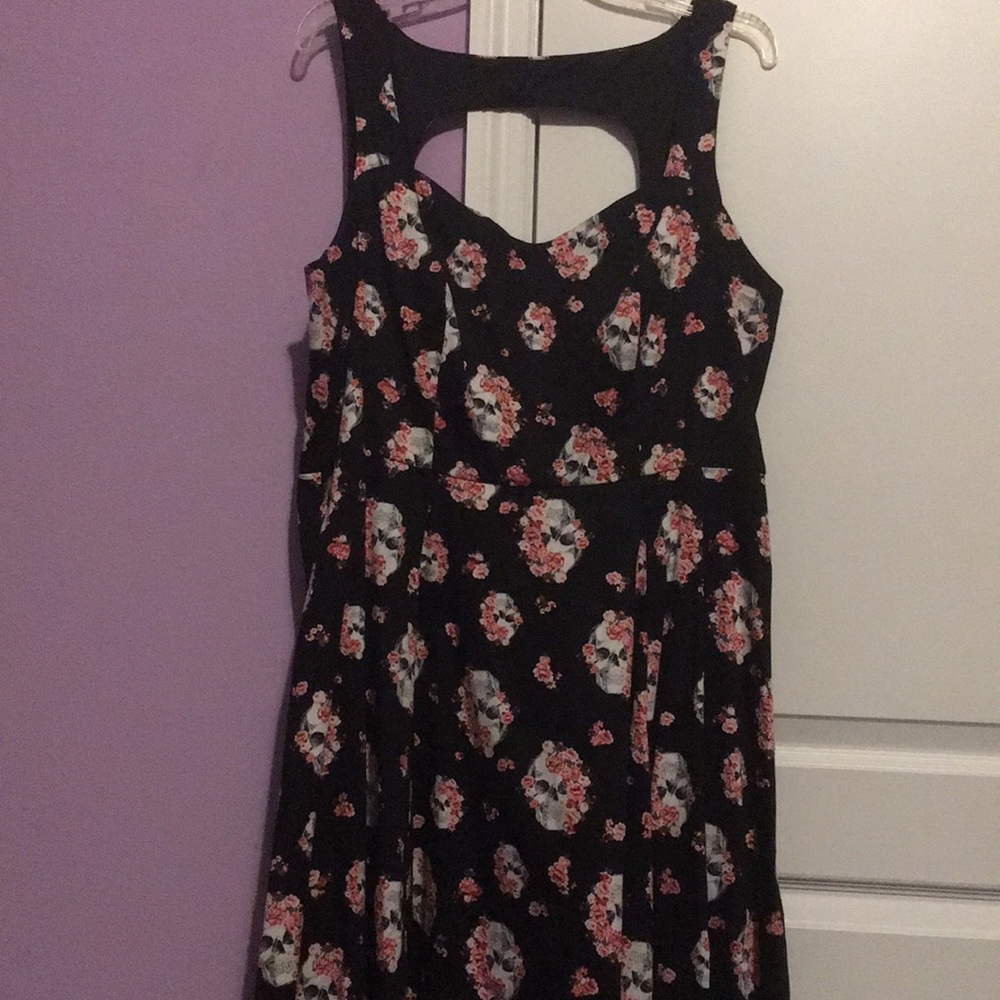 Torrid skull floral dress